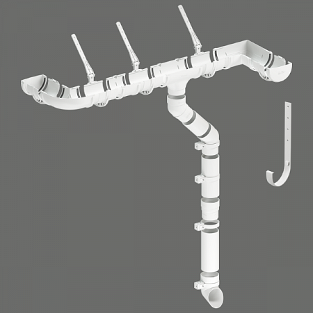 Желоб Docke STANDARD 120мм*3м Белый (1)