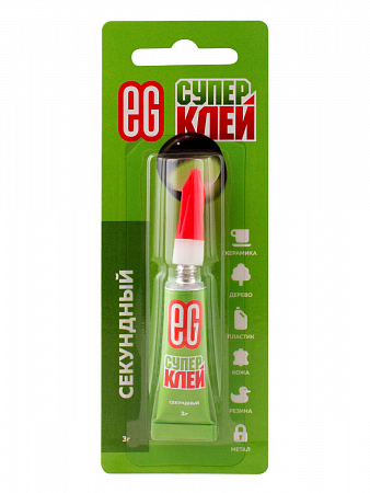 Супер-Клей Еврогарант 3г, BL12, блистер-карта (цена за 1шт.) на сайте Стройсервис

