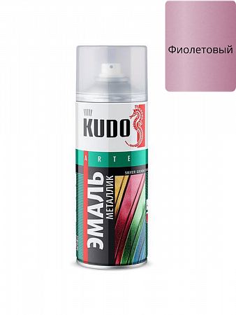 Эмаль универсальная металлик фиолетовая 520мл KUDO SILVER GRAIN FINISH на сайте Стройсервис
