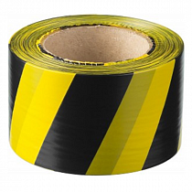 Сигнальная лента, цвет черно-желтый, 75мм х 200м, ЗУБР Мастер на сайте Стройсервис
