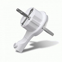 UNIVersal вилка-невидимка 16А 250В (АБС-пластик, прямая, плоская 95х7мм, белая) 5566574/874 на сайте Стройсервис
