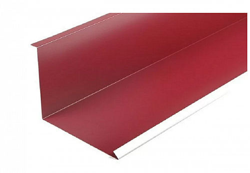 ПланкаПримыкания Нижняя 125мм*250мм*2м RAL 3005 Красное Вино на сайте Стройсервис

