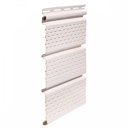 Софит FineBer коллекция Classic Color, с перфорацией 3х досок , белый 3000мм на сайте Стройсервис
