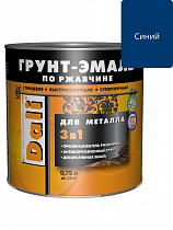 Грунт эмаль по ржавчине 3в1 синий 0.75кг Dali (Дали) на сайте Стройсервис
