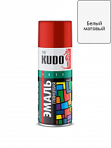 Эмаль ун. белая матовая 520 мл. KUDO-1101 RAL 9003 на сайте Стройсервис
