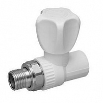 Кран шаровой радиаторный прямой 25 х 3/4" полипропиленовый на сайте Стройсервис
