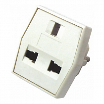 REXANT сет. вилка-переходник (адаптер) квадрат. 10А рос, евро, англ. станд. (ABS-пластик) 11-1011 на сайте Стройсервис
