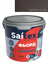Краска для деревянных фасадов, кроющий антисептик ФЬОРД Горячий шоколад 2,7л Сайтекс на сайте Стройсервис
