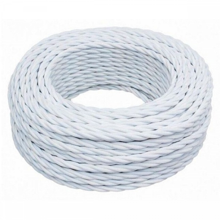 Провод ретро 3х2.5 матов. бел. (уп.50м) Bironi B1-435-71-50 на сайте Стройсервис
