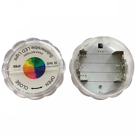 Светильник подводный 2,4W IP68 до 6м RGB круг пульт ar12-168 APEYRON _2