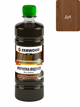 Морилка водная Дуб 0,5л ZERWOOD MV бутылка ПЭТ*6 на сайте Стройсервис
