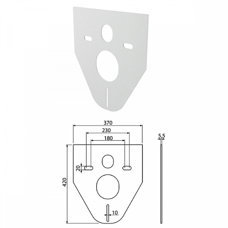 Система инсталляции для подвесного унитаза с кнопкой «AlcaPlast» AM101/1120 M1720-1 (1)