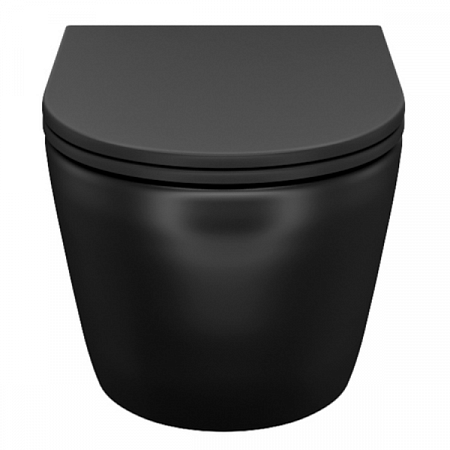 Унитаз подвесной BLANCO безободковый черный матовый BLAR3BMi25 IDDIS (1)