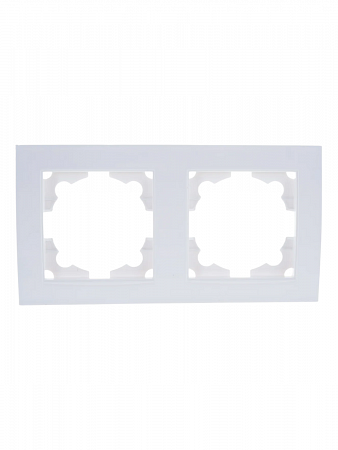 Рамка 2-м Бриллиант горизонт. белая 7947465 UNIVersal на сайте Стройсервис
