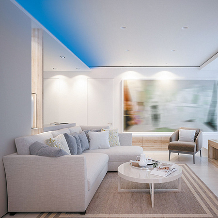 Лента светодиодная 24V 11W/m COB 352led/m IP20 синий 5м*10мм 00-358 APEYRON Electrics (1)