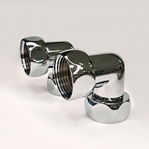 Соединение  углов. г/г 1"х1" (хром) INDIGO пара на сайте Стройсервис
