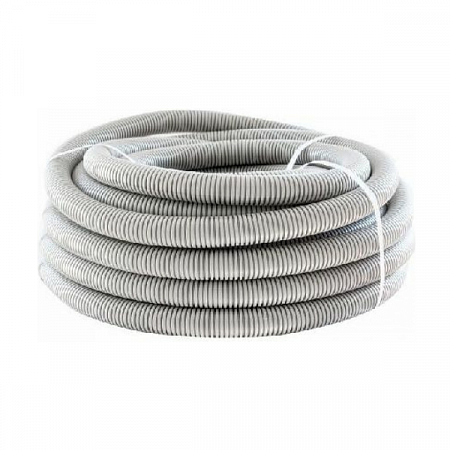 Труба гофрированная ПВХ серая d-32 мм с зондом  на сайте Стройсервис
