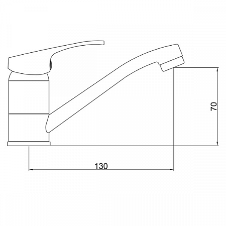 Смеситель для кухни/умывальника GROSS AQUA Base 3210258С-G0109