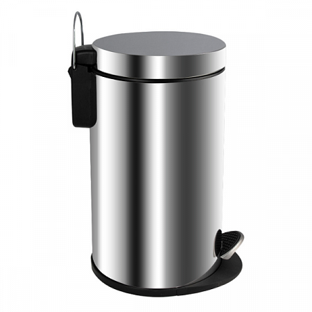 Ведро Санакс овальное 5л нерж ( хром с педалью ) 205 (1)