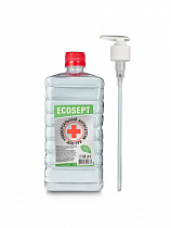 Антисептик   для рук с дозатором ECOSEPT 1 литр  на сайте Стройсервис
