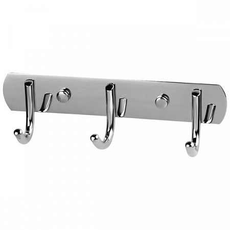 Вешалка д/ванной с 3-мя крючками Рыжий кот  нерж. SSA-017-3 на сайте Стройсервис
