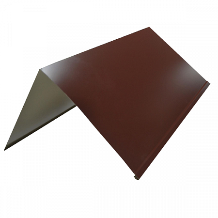 Конек 150мм*2м RAL 8017 Шоколад с подгибом на сайте Стройсервис
