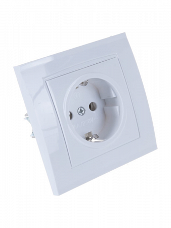 Розетка 1-м СП Бриллиант 16А IP20 с/з бел. 7947625 UNIVersal