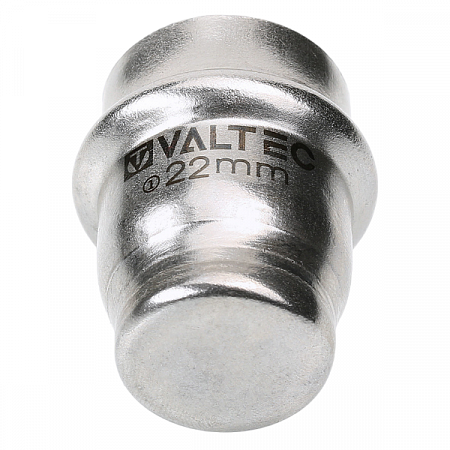Заглушка нерж. сталь D22 Valtec (1)