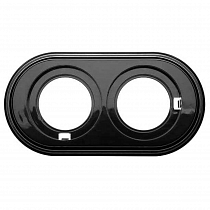 Рамка 2-м Лизетта ретро ABS-пластик черн.  на сайте Стройсервис
