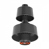 Оголовок коаксиальный ЧЕРНЫЙ (защита от ветра и осадков) D 60/100 KRATS на сайте Стройсервис
