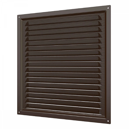Решетка вытяжная стальная 3030МЭ коричневая ERA