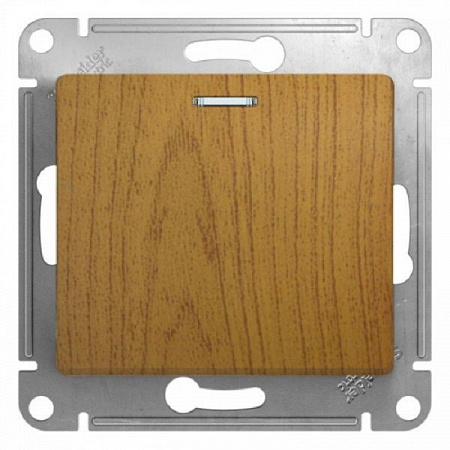 Выключатель 1-кл. СП Glossa 10А IP20 (сх. 1а) 10AX с подсветкой механизм дуб SchE GSL000513 на сайте Стройсервис
