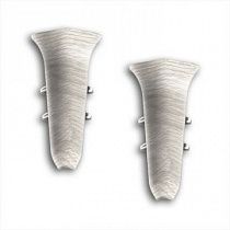 Угол внутренний для плинтуса "Идеал Классик" 70мм  Дуб айсберг 230 на сайте Стройсервис
