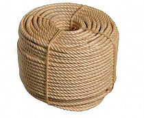 Веревка джутовая 12мм (1*бухта=50м) (эконом) на сайте Стройсервис
