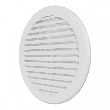 Решетка вытяжная с фланцем, пластиковая 16РК на сайте Стройсервис
