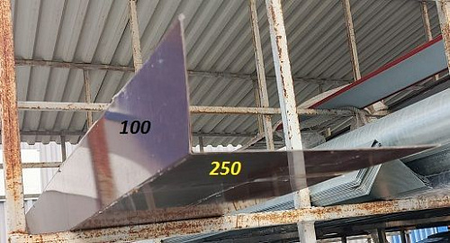 Планка карнизная 65*100мм*2м RAL 8017 Шоколад на сайте Стройсервис
