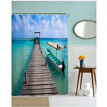 Занавеска для ВК 180х180см Ocean PR180180031 (Полиэстер, 12 пласт.колец) MySpace на сайте Стройсервис
