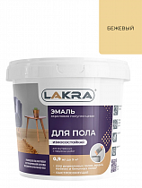0008097 Эмаль акрил. д/пола Лакра Бежевый 0,9кг Л-С на сайте Стройсервис
