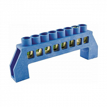 Шина "N" нулевая в изоляторе 6x9мм 8 групп  на сайте Стройсервис
