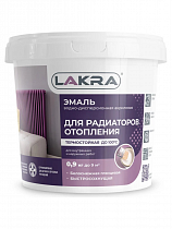 Эмаль акриловая для радиаторов отопления белая глянцевая 0,9кг, Лакра на сайте Стройсервис
