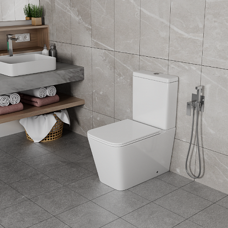 Унитаз-компакт D&K Berlin DT1437016 сиденье микролифт, белый (5)