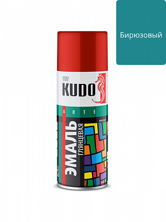 Эмаль алкидная универсальная бирюзовая 520мл KU-1020 KUDO на сайте Стройсервис
