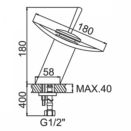 Смеситель для раковины водопад прозрачный, латунь хром A9090 Accoona (2)