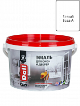 Эмаль для окон и дверей белая (База А) 3кг DALI на сайте Стройсервис
