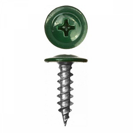 Саморез кровельный остроконечный 4.2*19мм RAL 6005 Зелёный мох /200шт на сайте Стройсервис
