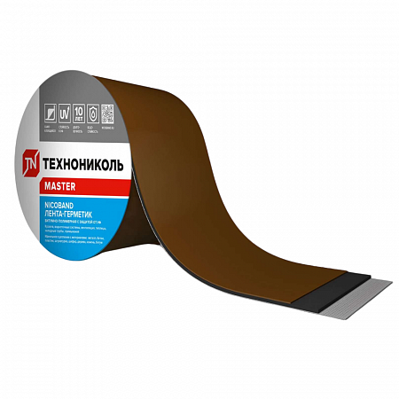 Лента-герметик NICOBAND коричневый 15см* 3м на сайте Стройсервис
