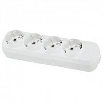 Колодка 4-х местная с/з белая 16А 250В Народная (ЕС) TDM на сайте Стройсервис
