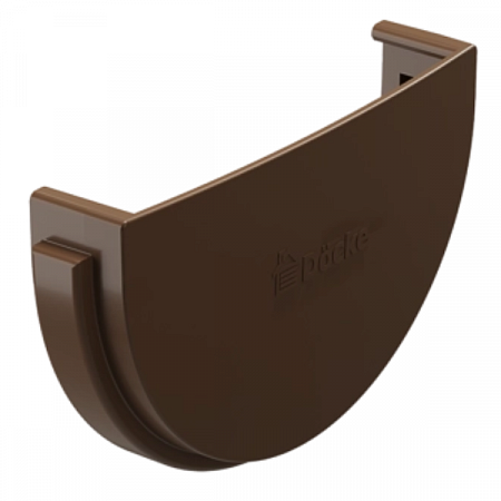 Заглушка желоба Docke STANDARD 120мм Светло-коричневый на сайте Стройсервис
