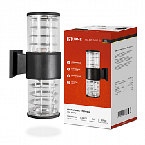 Светильник улич двуст НБУ ART-2хA60-BL алюм под лампу 2хA60 E27 230B черный серии CITY IP54 IN HOME на сайте Стройсервис
