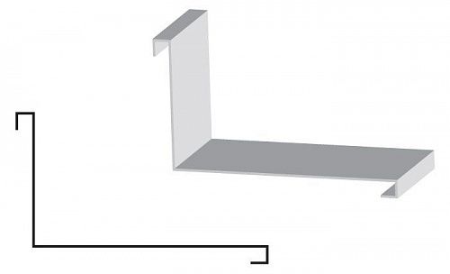 ПланкаПримыкания ВЕРХ 115мм*180мм*2м RAL 6005 Зеленый мох на сайте Стройсервис

